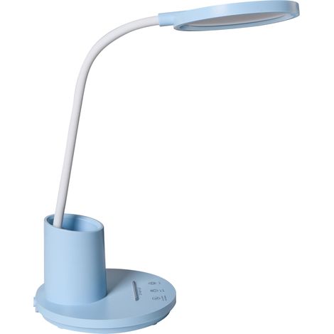 Lámpara de escritorio LED para oficina ajustable regulador de intensidad continuo modos CCT azul Vela