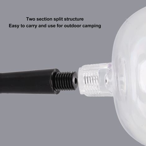 Verre à vin repliable transportable incassable transparent en plastique amovible pour extérieur camping voyage noir (1/5)