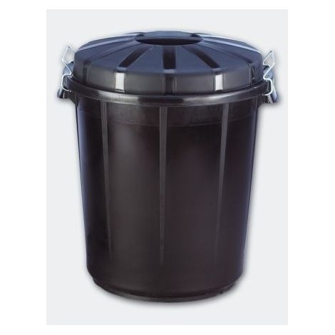 Denox DEN080 Cubo Industrial 70 litros. Negro, ø495x585 mm (1/6)