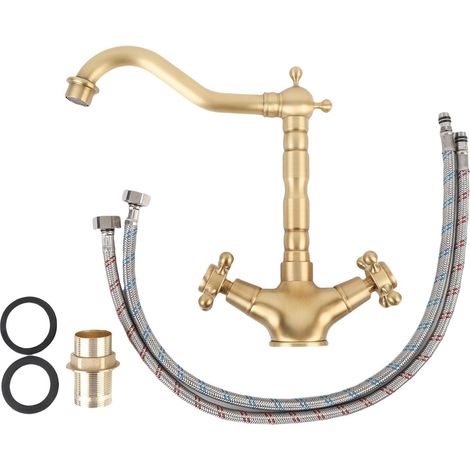 Robinet pour vasque, laiton, pour meuble-lavabo et toilettes (1/5)