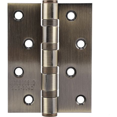 Paumelle porte isolant acoustique lisse pin amovible plat en acier inoxydable jaune 4in (104x75mm) lot 2 (1/5)