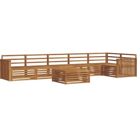 Outdoor Sofa Set 7 pcs Natural vidaXL (1/5)