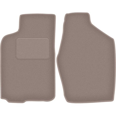 Alfombrillas delanteras para Toyota Camry V20 II sedán (1986-1991), color beige. (1/5)