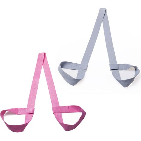 Lot de 2 sangles de yoga pour tapis de yoga, sangle de transport réglable - Lot de 2 sangles de yoga pour tapis de yoga, sangle de transport réglable (1/5)