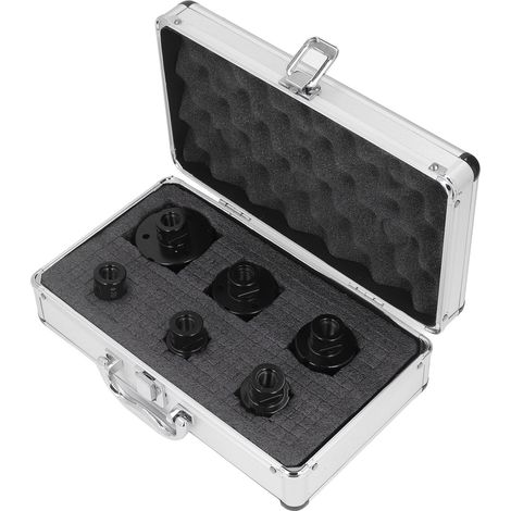 6-teiliges Diamant-Lochsägen-Set für Winkelschleifer, M14-Gewinde, 20, 35, 40, 50, 55, 68 mm, für Glas, Fliesen und Marmor (1/5)