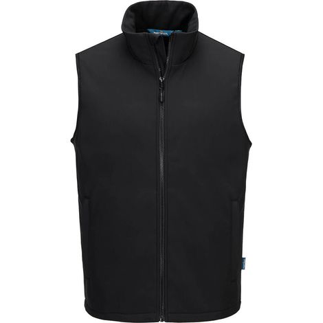 Gilet Softshell Chauffant (2 couches) sans manche Noir T.3XL - PORTWEST - S649BKRXXXL (1/3)
