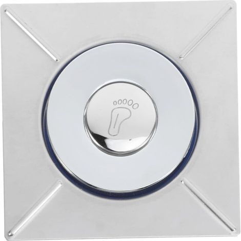 Couvercle de drain désodorisant de drain de plancher Bouchon de vidange Drague de tuyau de vidange de machine à laver Panier de vidange d'égout Filtre Acier inoxydable, noyau en cuivre, argent (1/5)