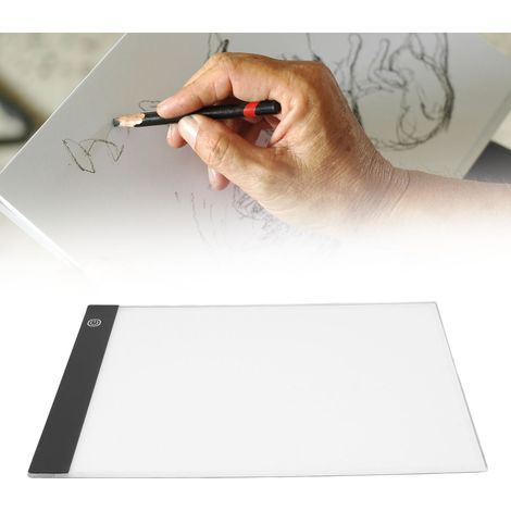 Boîte Lumineuse LED Ultra Fine Portable, Lumière de Table à Dessin Réglable pour Croquis et Animation