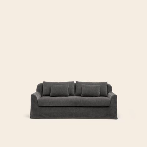 Canapé 2,5 places en Revêtement en chenille moelleuse CLARIBEL
