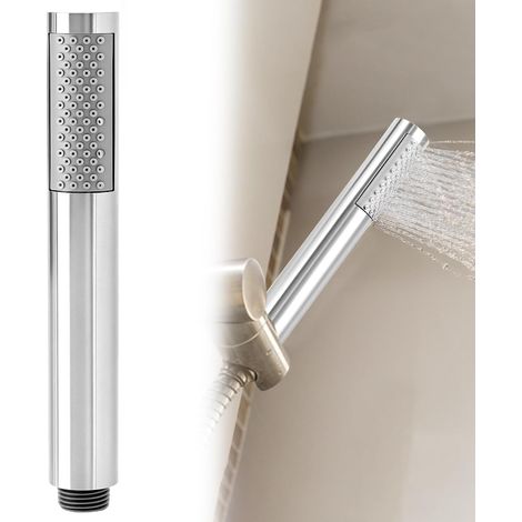 Pommeau de douche à main de universelle, 304 en acier inoxydable, finition chromée (1/5)