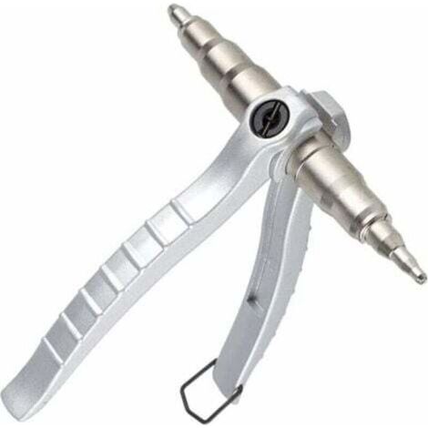 Expander de Tube de Cuivre Manuel, Conditionneur d'outil d'emboutissage de Tuyau de Cuivre Maintiennent la Réparation Outil Universel d'expansion de Réfrigération (1/4)