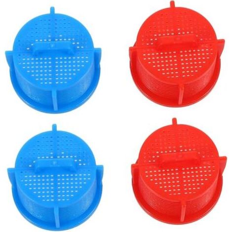 Paquet de 4 filtres de machine à laver, filtre de valve d'entrée d'eau de blanchisserie, purificateur d'eau, filtre à eau domestique, valve d'entrée d'eau en plastique, filtre de crépine (1/5)