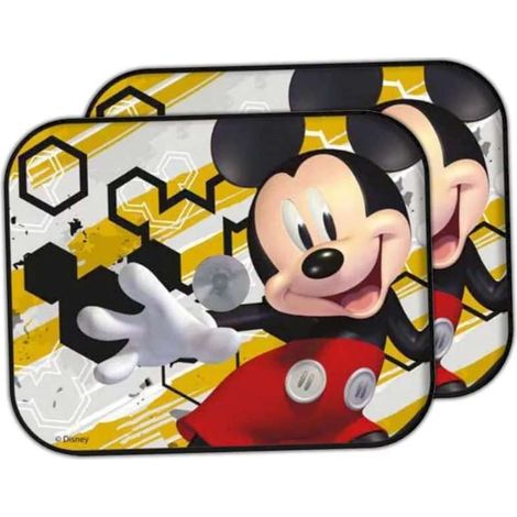 Tendine Parasole Auto Mickey Mouse - Set 2 pezzi 44x36 cm