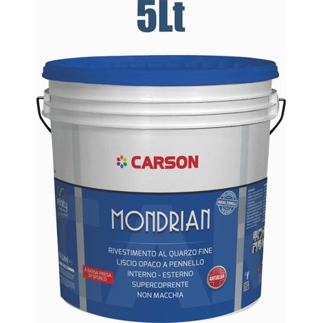 Mondrian bianco lt. 5 rivestimento quarzo lavabile alta copertura (1/3)