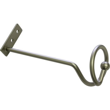 Gardinia Drapierhaken silber- matt, 16 cm, 2 Stück Gardinenstangen & Zubehör