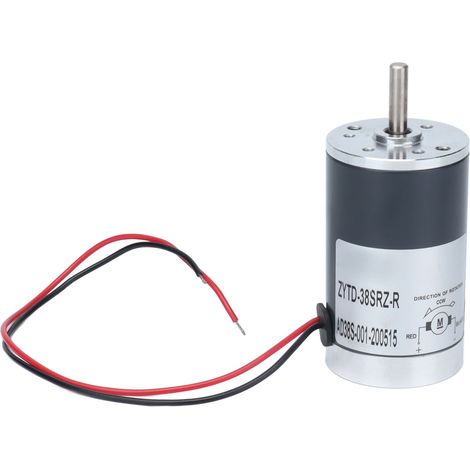 12V 2000rpm Mikro-Gleichstrommotor, kleiner Hochgeschwindigkeits-Elektromotor, Permanentmagnet, Doppelkugellager ZYTD38SRZR, für Heimwerker- und Modellbauprojekte. (1/5)