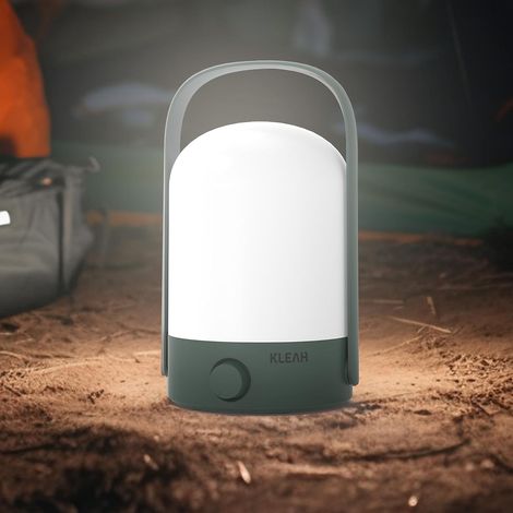 Portable Wireless Lantern - 360° Rotating Handle - Stepless Dimming - Powerful and Long-Lasting - 50 Hours - Rechargeable LED Lantern for Camping, Bedroom, Party - Green