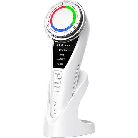 Ultraschall-Gesichtsmassagegerät mit Lichttherapie anlan 01-ADRY15-001 (1/5)