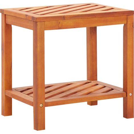 Beistelltisch Akazienholz Massiv 45 x 33 x 45 cm