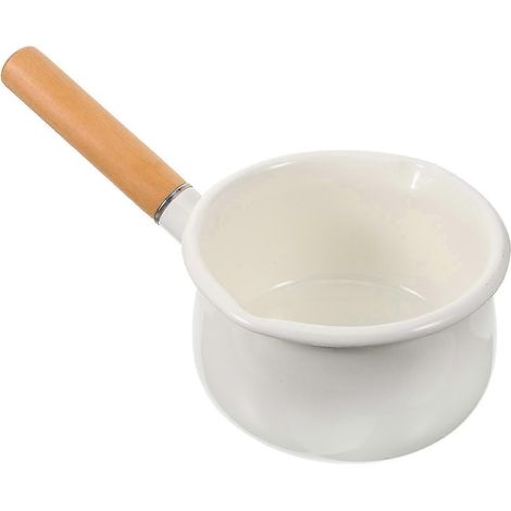 Pot à lait émaillé résistant à la chaleur, marmite à lait portable, casserole antiadhésive (1/5)