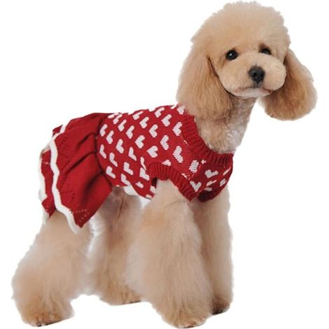 Jupe pull pour animaux de compagnie (rouge, XL)-Fei Yu (1/5)