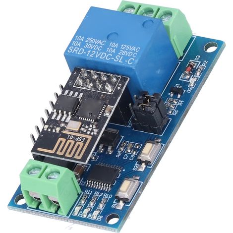 Module relais WiFi ESP-01 avec 2 modes de fonctionnement : contrôle pour maison connectée et téléphone mobile (1/5)