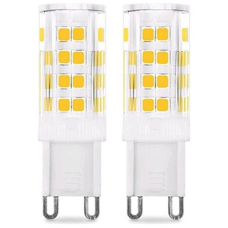 Ampoule LED G9 5W (Équivalent 50W Ampoules Halogènes), 450LM, 220V, Blanc froid 6000K, AC100-240V, NON-Dimmable, Économie d'énergie, Base en céramique, Culot G9 Standard, Lot de 6 [Classe énergétique (1/4)