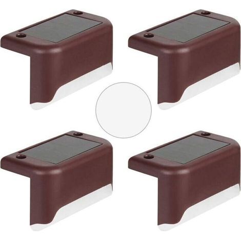 Lampes Solaires sur Piquet de Jardin LED – Lot de 4 pour Allée, Terrasse, Pelouse, Clôture et Paysage Extérieur (1/5)