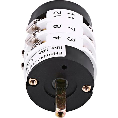 Inverseur de marche 20A 220V/380V pour motorisation de démonte-pneu, interrupteur métallique outil de changement de pneu, commutateur sens rotation (1/5)