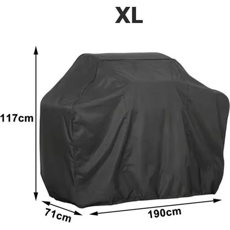 ZE Waterproof Outdoor BBQ Cover 210T Fabric Cover for Weber Gas Charcoal Electric Grills Heavy Duty Furniture (1/5)