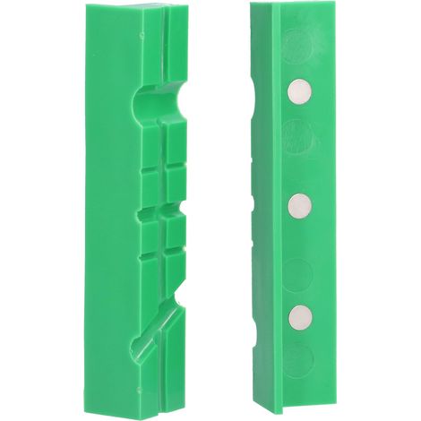 Protections souples pour mâchoires d'étau d'établi, magnétiques, universelles, de type prisme, pour machines-outils, 15 cm (6 pouces) (1/5)