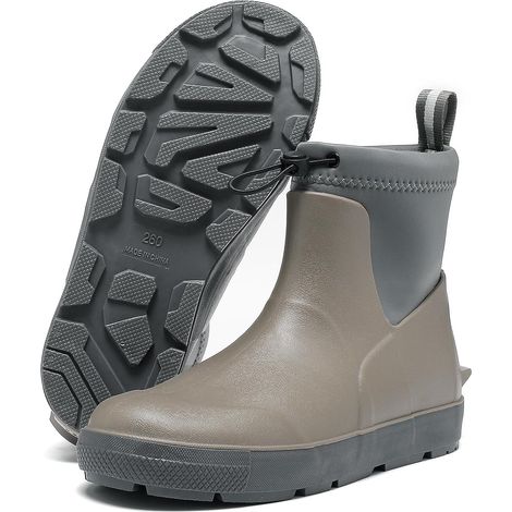 Bottes Caoutchouc Homme Légère Bottes Pluie Antidérapant étanche De Sécurité Bottine Confortable Chaussures (1/5)