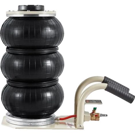 Cric pneumatique, Plage de levage 140-450 mm, Fonctionne à 0,8-1,0 Mpa, Gonflable avec 3 coussins d'air, Léger et portable, Compatible pour voitures et SUV (1/5)