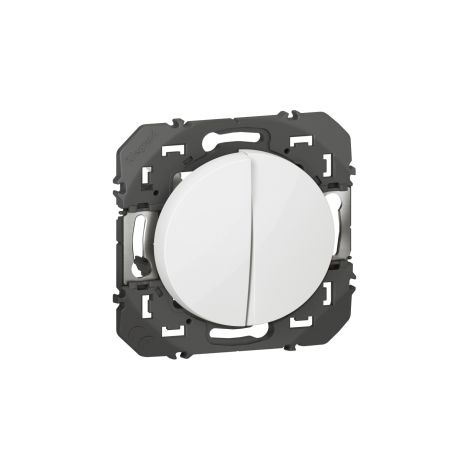 Legrand - Dooxie - LOT de 10 Double interrupteurs ou va-et-vient - Blanc - Ref. : 600002x10 (1/4)