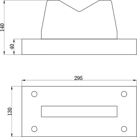 Bloc en V presses d'atelier 75 t 295 x 130 x 140mm MW Tools PBL75T