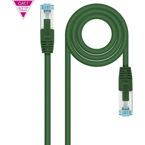 Rj45 Cat7 S/ftp Cu 1m verde Nanocable 10.20.1701-gr