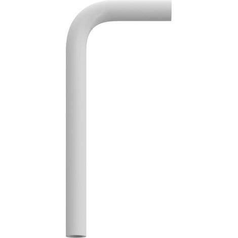 creative cables - Tubo curvo di estensione 14 cm in metallo - Bianco