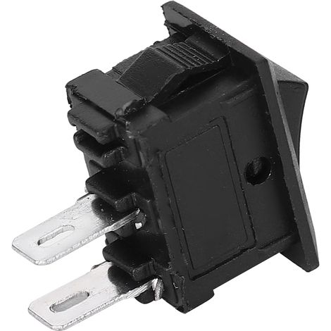 Lot de 20 interrupteurs à bascule bipolaires marche/arrêt 2 positions KCD11, accessoire pour appareils électroménagers, noir (1/5)