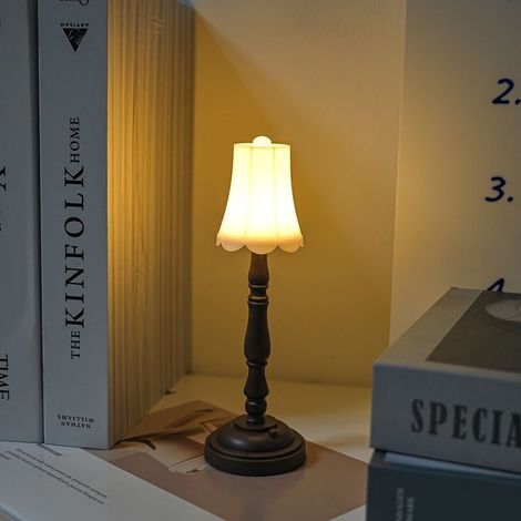 Retro-Nachtlicht, kleine Tischlampe mit Augenschutz fürs Studentenwohnheim, kreative Mini-Lampenornamente im europäischen Stil (1/3)