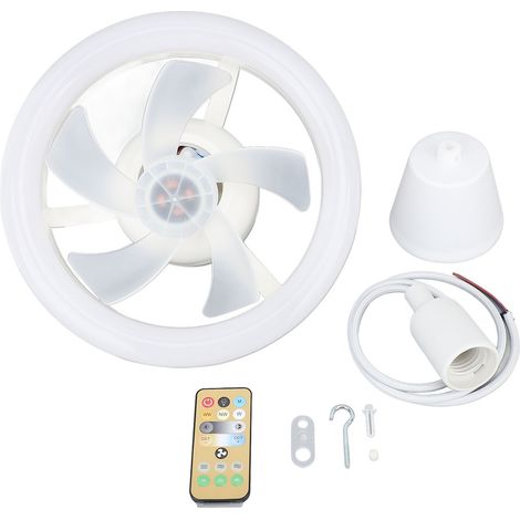 Toivize 48W LED-Deckenventilator, 260 mm, ABS, Fernbedienung, einstellbare Beleuchtung, leiser Betrieb für Schlafzimmer oder Büro (1/5)