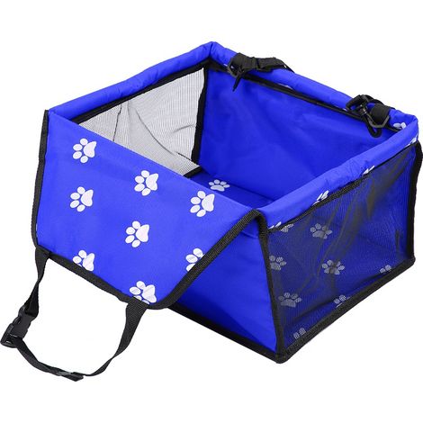 Siège de voiture pliable pour chien Oxford bleu, panier de transport filet pour animaux (1/5)