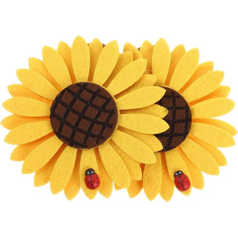 Lot De 2 Pince À Rideaux Tournesol Embrasse Rideaux Pince Clip De Fixation pour Voilage Fin Décor D'Embrasses De Rideau pour Salon Et Chambre 3.94 X 3.94 X 0.79 in (1/5)