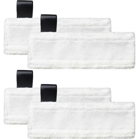 Chiffons Microfibres de Rechange pour Nettoyeurs à Vapeur – Lot de 4, Compatible avec Modèles Easy Fix SC2 à SC5 (1/4)