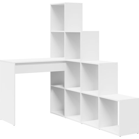 Bureau  Table de travail  Table d'écriture d'angle Blanc 101,5 x 149,5 x 149,5 cm Bois d'ingénierie (1/5)