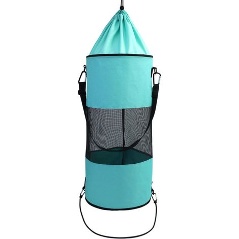 Sac poubelle extérieur étanche en filet pour bateau, yacht ou kayak. (1/5)