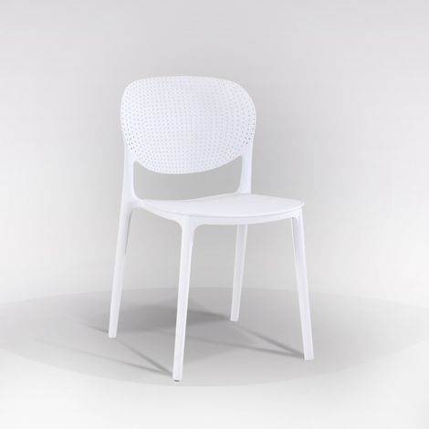 SEDIA MOD. GOOSE IN POLIPROPILENE BIANCO (1/4)