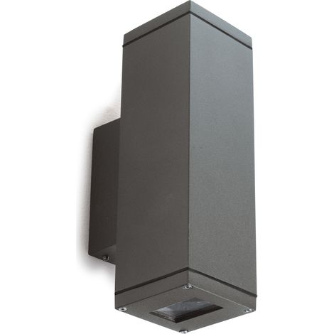 Foco de superficie SETH cuadrado doble emisión LED SMD AC 2x8,70 W 1120 lm 4000 K CRI80 IP65 Marrón óxido (1/3)