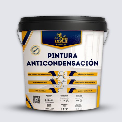 Pintura Anticondensación, Antihumedad, Conservantes Antimoho, Aislante Térmico, Acabado Mate, Sanset 4 Litros