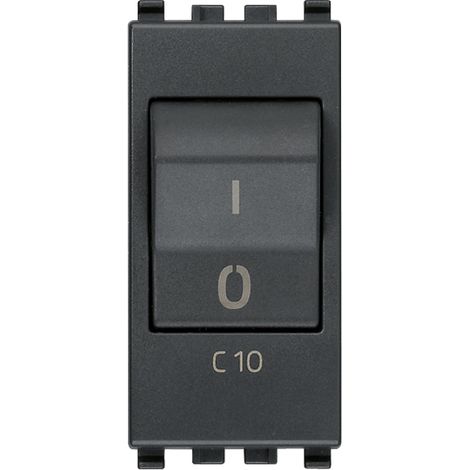 VIMAR - 20405.10 Interruttore MT 1P+N C10 120-230V grigio
