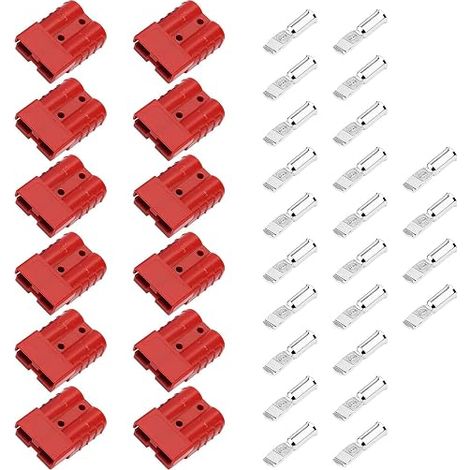 Connettore Anderson 50A 600V, confezione da 12, spina rapida per batteria (1/5)